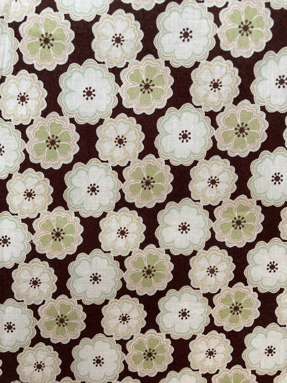 Liberty Tana Lawn 13”x 9” Brown Discontinued ‘Toria’. Spring 2003 International Shipping