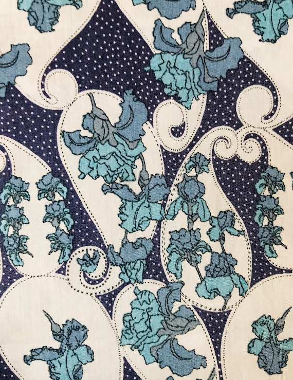 Liberty Tana Lawn 13”x 9” Vintage Blue, “Iris.”