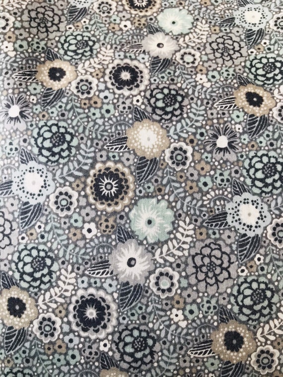 Vintage ‘Reiko’ Grey Liberty Tana Lawn 13”x 9”