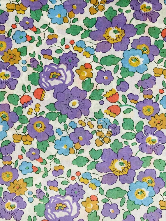 Liberty Tana Lawn 13”x 9” Mauve and Orange ‘Betsy’