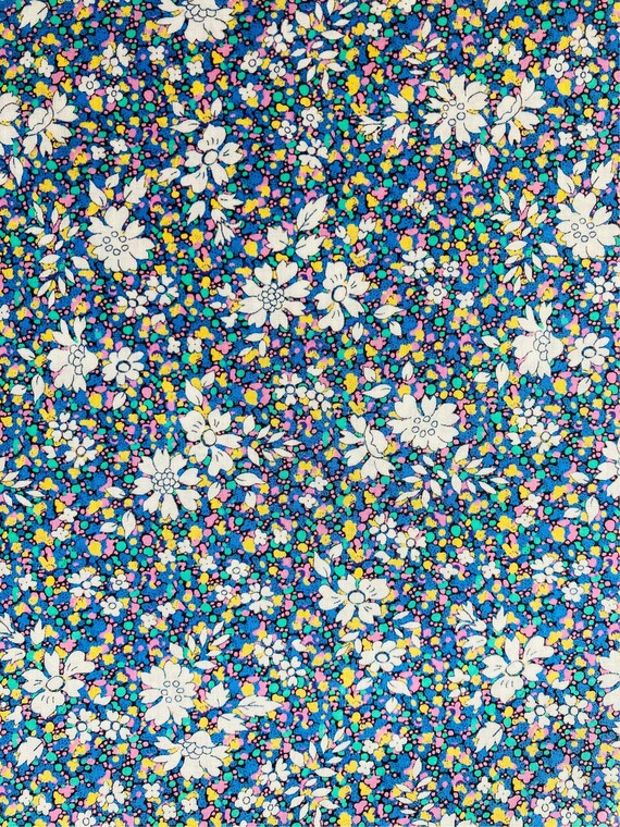 Liberty Tana Lawn 13”x 9” Blue and Pink ‘Capel Pepper’