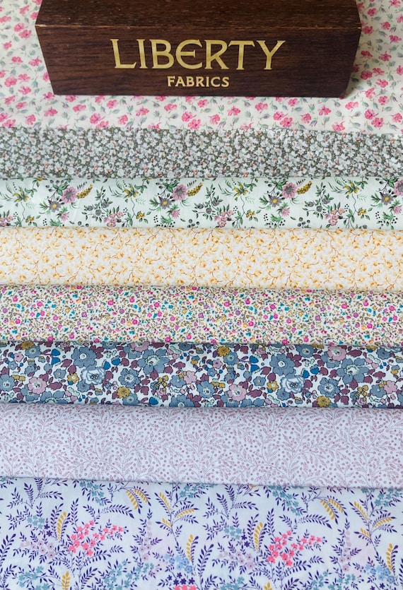 Petites 3, A Pretty pack of small flowery designs.  Liberty Tana Lawn, 8 pieces 6”x 9”.