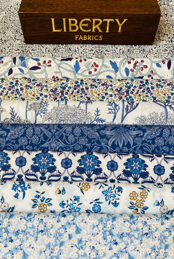 Liberty Tana Lawn ‘February’  Fabric bundle. 8 pieces of 6”x 9” Quality Lawns