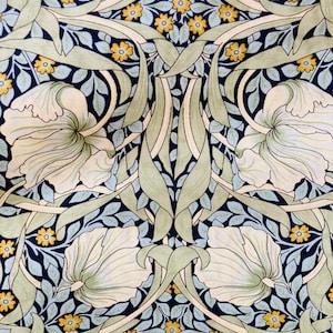 Liberty Tana Lawn 40 x 50 cm. Un precioso diseño verde de William Morris llamado &#39;Pimpernel&#39;
