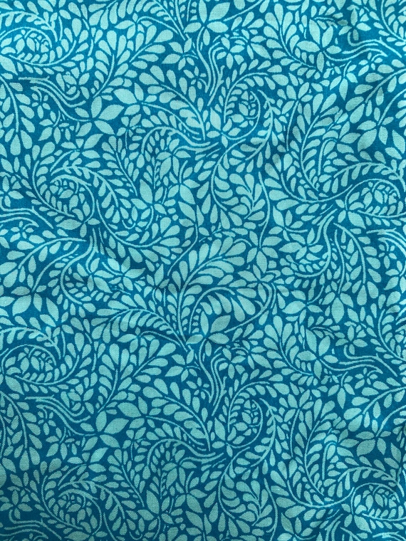 Tom Daley, Discontinued, Liberty Tana Lawn fabric. 13”x 9” Turquoise.