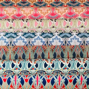 Liberty Tana Lawn ‘Ianthe and Mauverina’  Fabric bundle. 8 pieces of 6”x 9” Quality Lawns #Adele