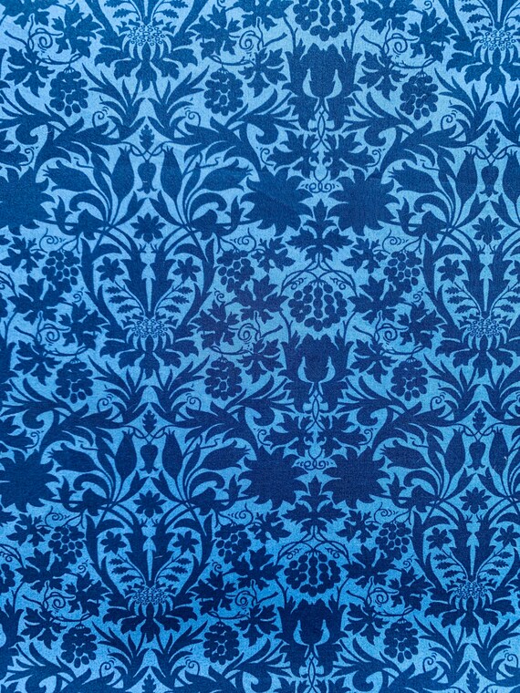 A Gorgeous Blue ‘Mortimer Silhouette’ Liberty Tana Lawn 13”x 9”