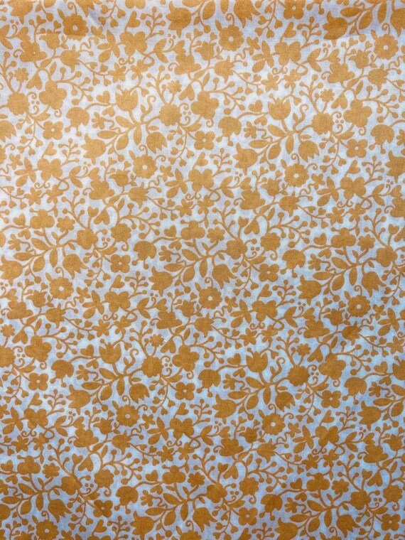 A Beautiful, Discontinued, Yellow And White ‘Floral Stencil’  Liberty Tana Lawn 13”x 9” #Adele