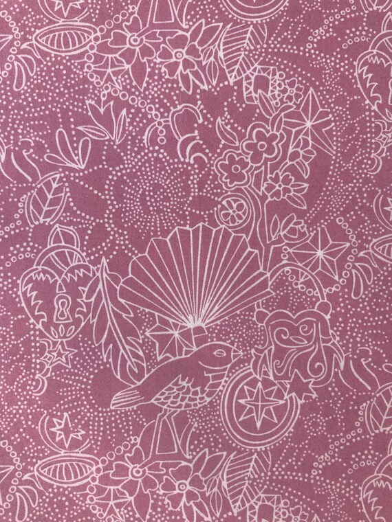 Liberty Tana Lawn 40 x 50 cm. A Lovely Pink and White ‘Chrissy’ International Shipping