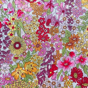 A Beautiful Pink and Green ‘Margaret Annie’ Liberty Tana Lawn 13”x 9” Crafting Patchwork