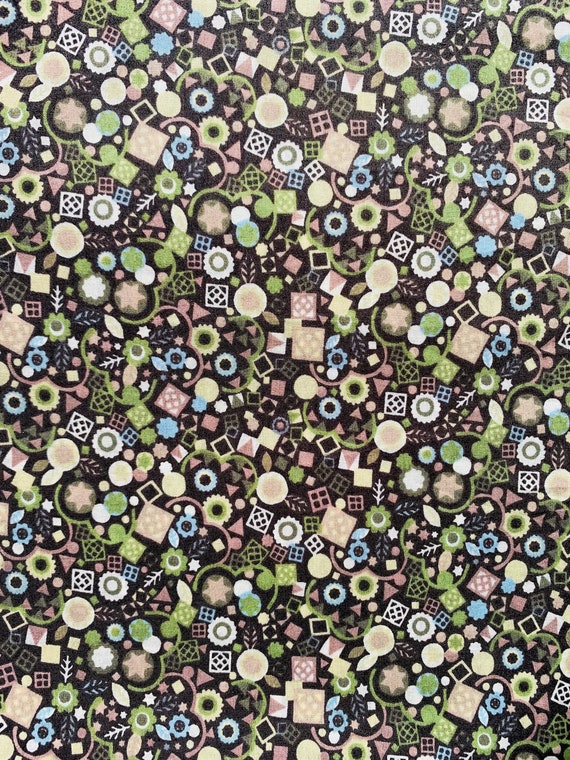 A lovely Novelty Green Seasonal  Liberty Tana Lawn, ‘Pick n Mix’. 13”x 9”