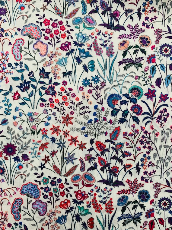 A Gorgeous Pink And Purple ‘Sheperdly Song’ Liberty Tana Lawn 13”x 9”