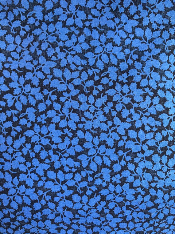 A lovely black and blue ‘Glenjade’ Liberty Tana Lawn cut to a generous 17 x 9”