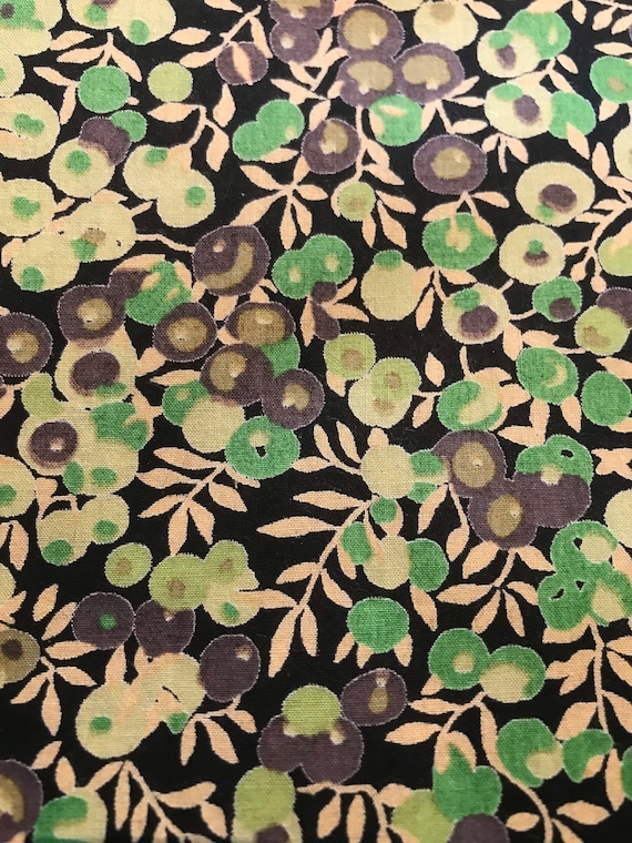 Green Wiltshire Berry Liberty Tana Lawn 13”x 9”