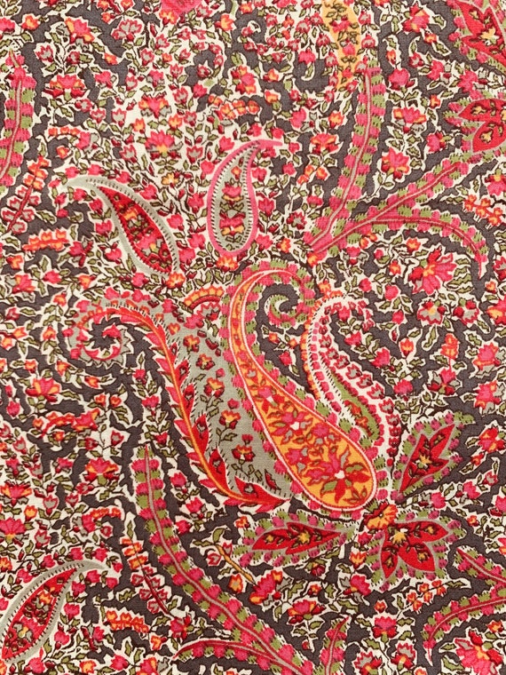 Liberty Tana Lawn Vintage Paisley 40cm x 50cm Pink and Orange ‘Arum’