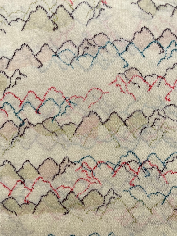 Novelty Beige ‘Parkes’ Liberty Tana Lawn Fabric 13”x 9”