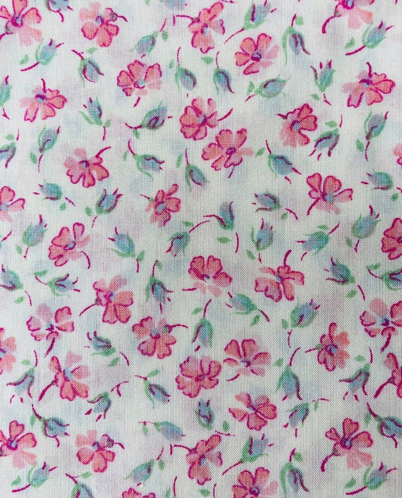 Liberty Tana Lawn 13”x 9” Pink and cream, Discontinued ‘Franche’. Spring 2003