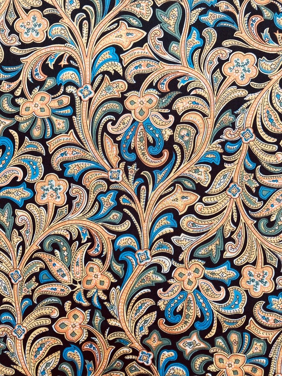 A Gorgeous Yellow and Blue ‘Hendrix’ Liberty Tana Lawn 13”x 9”