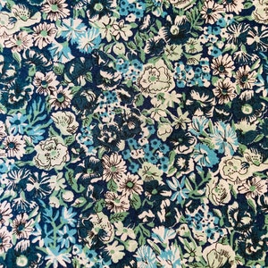 Liberty Tana Lawn Grön och Vit, Utgången ‘Chives’ 43 x 43 cm Patchwork Crafting