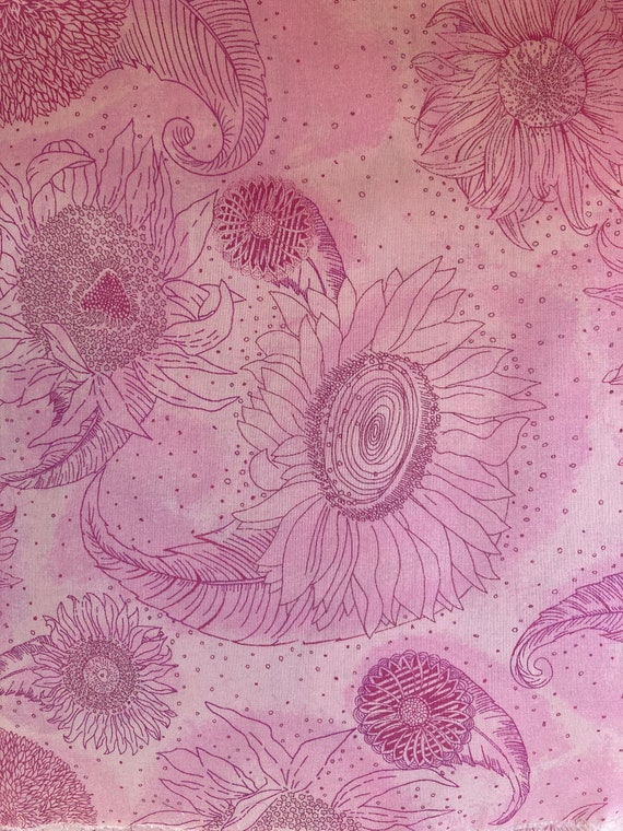 A Distinguished Pink ‘Mawston Paisley’ Liberty Tana Lawn 13”x 9” Crafting Patchwork