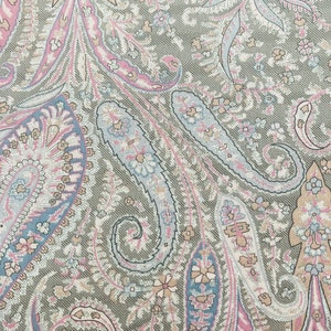 Baumwollstoff Mit Paisley-Muster – 140 Cm Breit, 1 M Lang, Creme & Pink, Für Nähen & Deko