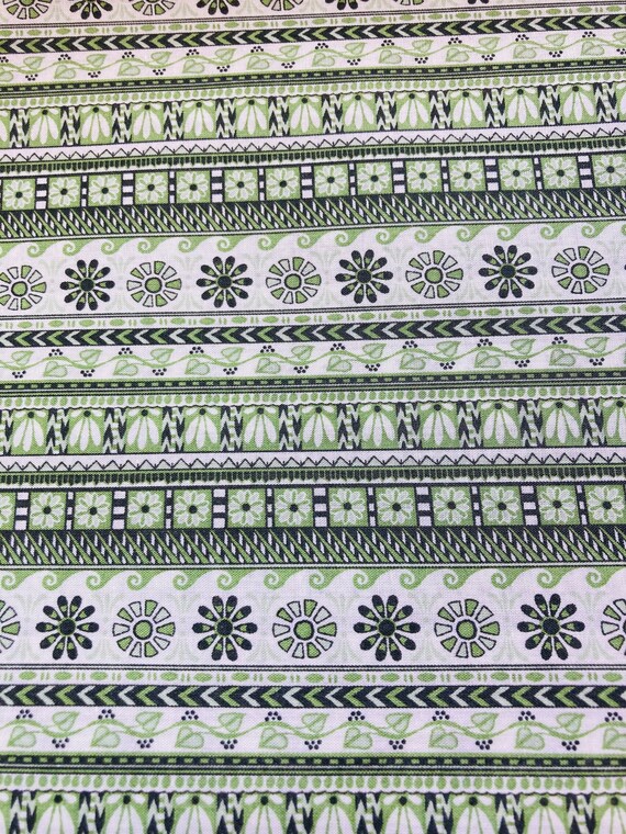 A lovely Green striped Seasonal Liberty Tana Lawn, ‘Shriv’. 13”x 9”