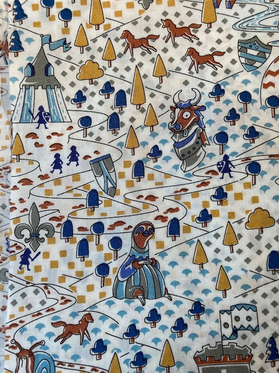 Liberty Tana Lawn Fabric Beige ‘Sir Peter’ 13”x 9” #Adele