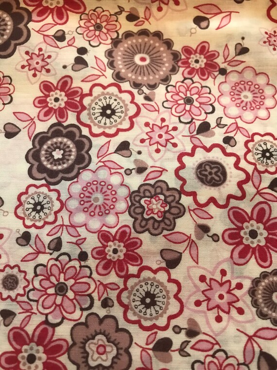 Red Lauren Liberty Tana Lawn 13”x 9”