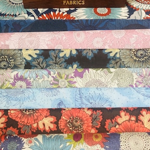 Tessuto Liberty Tana Lawn, "Susanna, ti amo", pezzi da 8, confezione da 6"x9".
