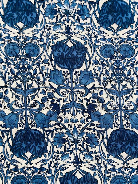 Liberty Tana Lawn Blue ‘Orkney Lights’ 13”x 9”