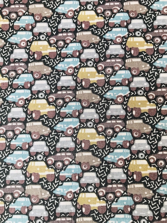 Novelty Hunter Truck Liberty Tana Lawn 13”x 9” Fabric Ideal for face masks