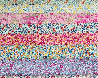 Liberty Tana Lawn (Updated) ‘Petites’, containing 8 beautiful cottons, sizes are cut to a generous 6”x 9”.