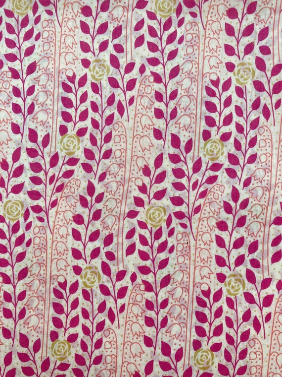 A Delightful, Discontinued, Pink and Peach ‘Beth’ Liberty Tana Lawn 13”x 9”