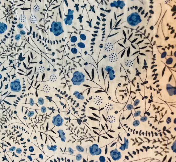 Discontinued, Blue Liberty ‘Lilians Berries’ Tana Lawn  13”x 9”