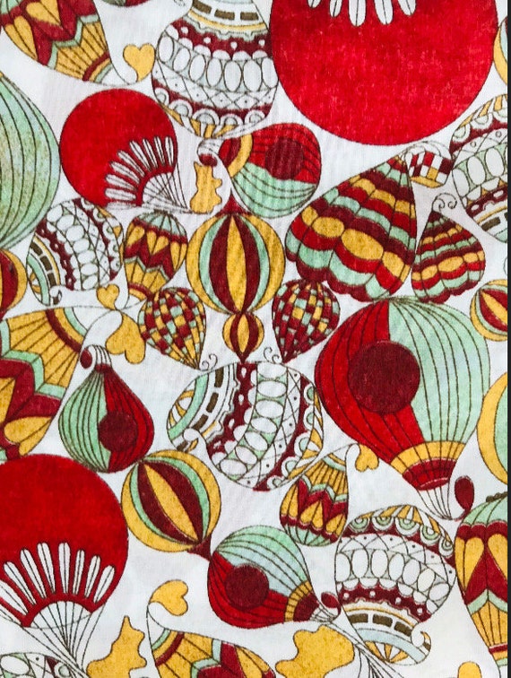 A lovely colourful novelty Orange and Yellow ‘William’, Liberty Tana Lawn 40 x 50cm Patchwork Crafting