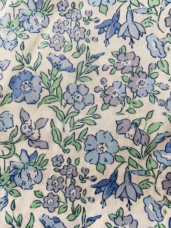 Discontinued Liberty Tana Lawn Blue ‘Mamie’ 13”x 9”