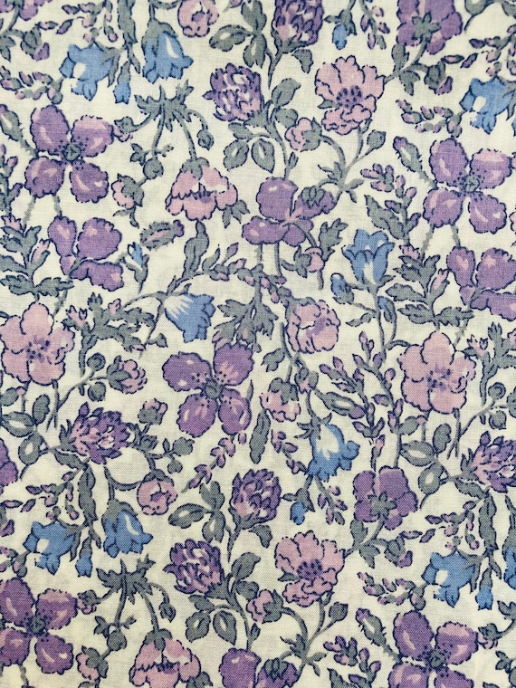 Liberty Tana Lawn Vintage Purple ‘Meadow’ fabric 40 x 50cm Patchwork Crafting