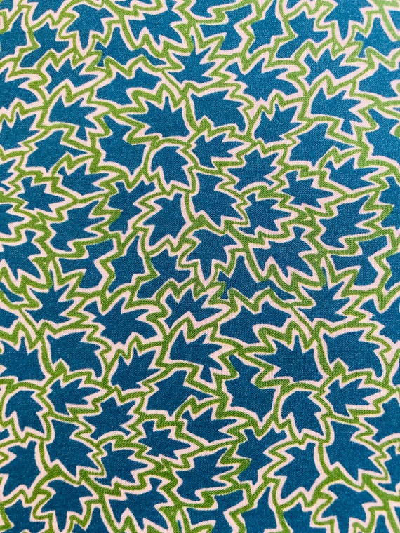A Vintage Green ‘Tree Tops’ Liberty Tana Lawn 13”x 9” Crafting Patchwork