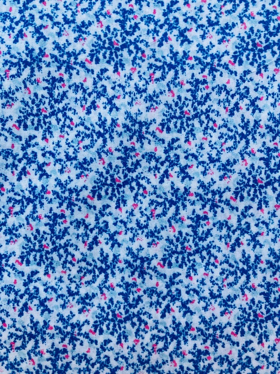 Liberty Tana Lawn Vintage Blue ‘Josue’ fabric 40 x 50 cms Patchwork Crafting