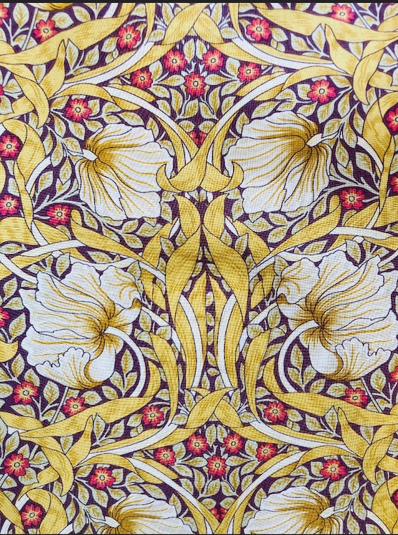Liberty Tana Lawn 40 x 50cm. A Lovely Yellow William Morris design called ‘Pimpernel’