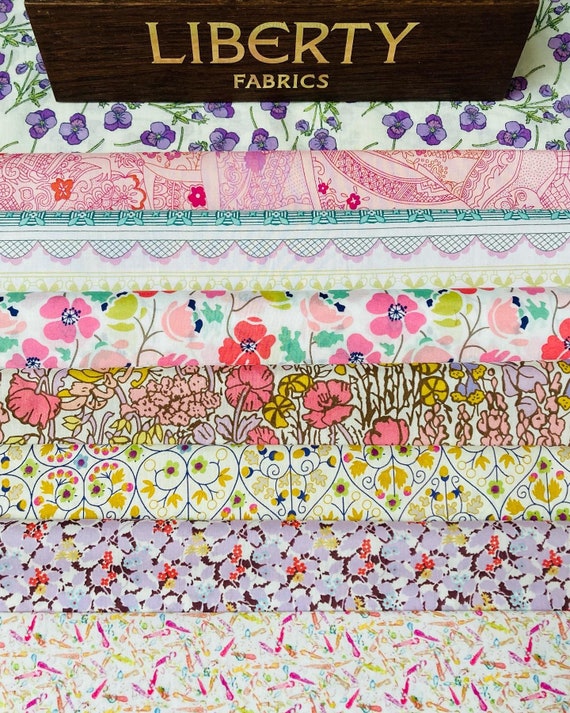 A Beautiful ‘Summer Jewels’ fabric bag. Liberty Tana Lawn cotton pieces 6”x 9”.