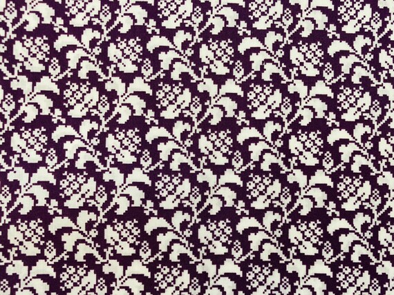 A Beautiful Discontinued Colourway of ‘Ligonberry’ This Purple Liberty Tana Lawn Is cut to a generous 9 x 13”