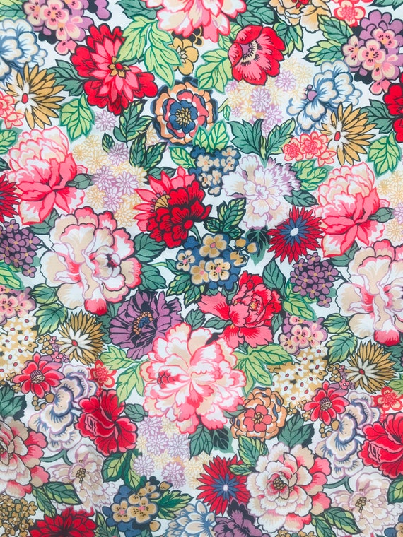 Discontinued Liberty Tana Lawn Beautiful ‘Royal Peony’ 13”x 9”