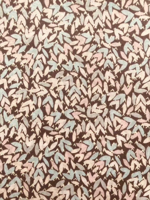 A lovely Pink and Grey ‘Wild Perennial’ Liberty Tana Lawn 13”x 9” Free International shipping