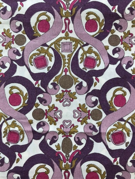 Liberty Tana Lawn Vintage Purple ‘Lundy’ fabric 50 x 40cm Patchwork Crafting