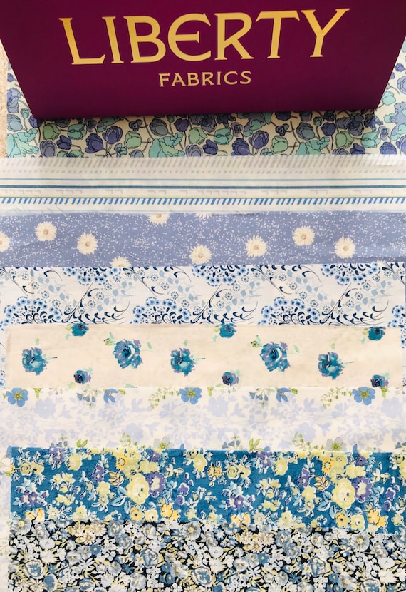 Vintage Liberty Tana Lawn ‘Seedlings’ Pack Size 6’’X 9” Containing 8 Pieces