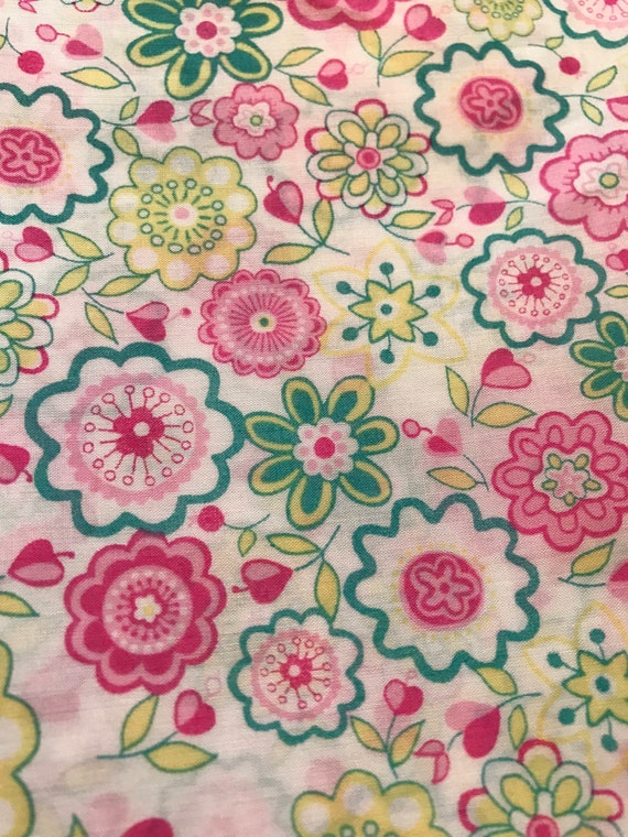 Pink ‘Lauren’ Liberty Tana Lawn 13”x 9”  International Shipping