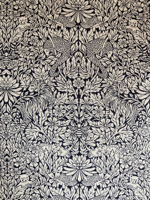 A lovely Blue And White ‘Survival’ Liberty Tana Lawn 13”x 10” Crafting Patchwork