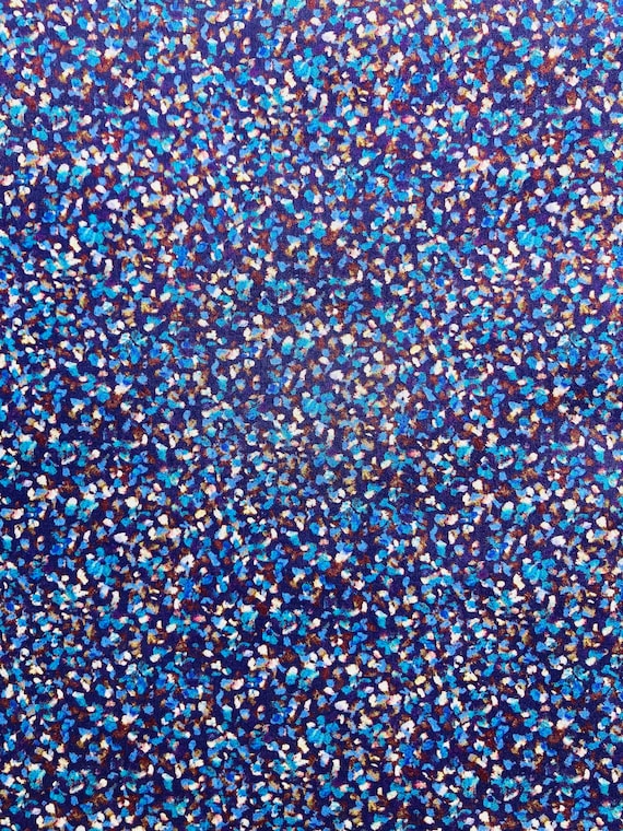 A Beautiful Blue And Brown ‘Supernova’ Liberty Tana Lawn 13”x 9” Crafting Patchwork