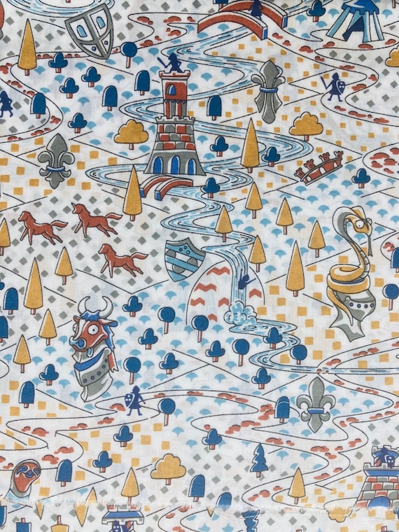 Liberty Tana Lawn Fabric Beige ‘Sir Peter’ 13”x 16” #Adele